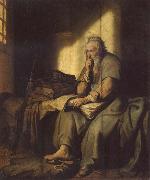 REMBRANDT Harmenszoon van Rijn The Apostle Paul in Prison Sweden oil painting artist